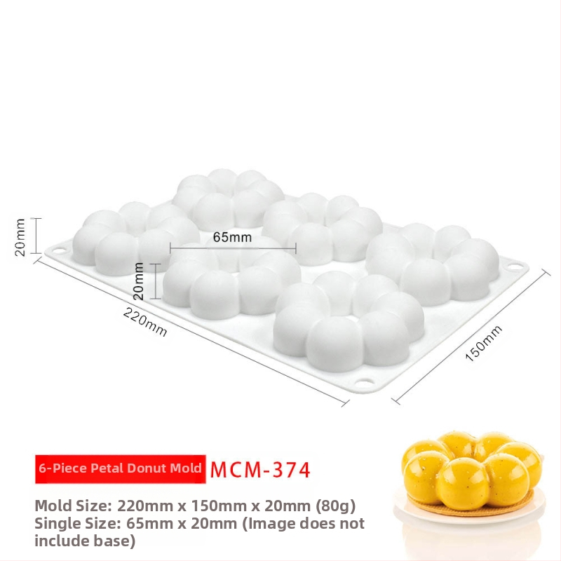 Silicone forma moussei ir šokoladui su 6 skyreliais ir įvairiomis formomis (žvaigždutės, Rubiko kubas, širdis); tinkama fondantui, rankų darbo muilams ir kvapiosioms žvakėms.