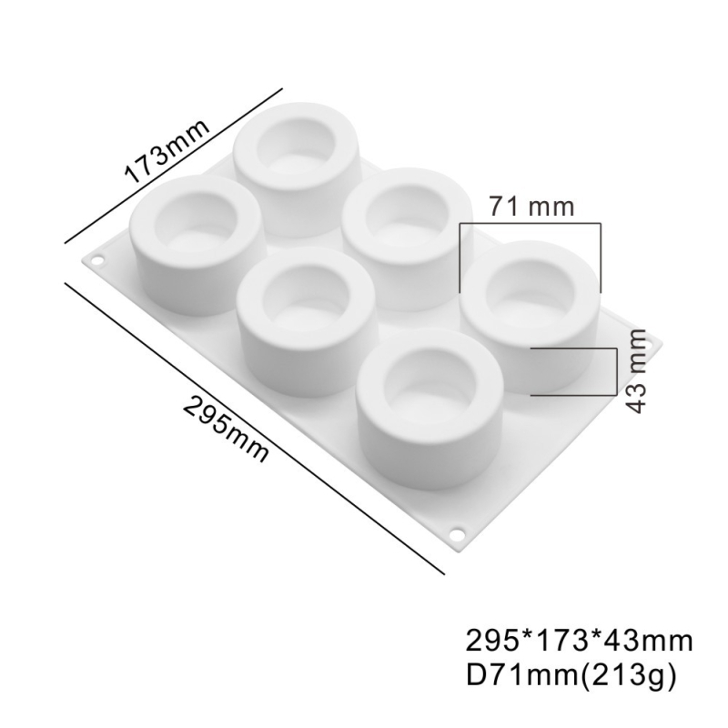 Silicone forma moussei ir šokoladui su 6 skyreliais ir įvairiomis formomis (žvaigždutės, Rubiko kubas, širdis); tinkama fondantui, rankų darbo muilams ir kvapiosioms žvakėms.