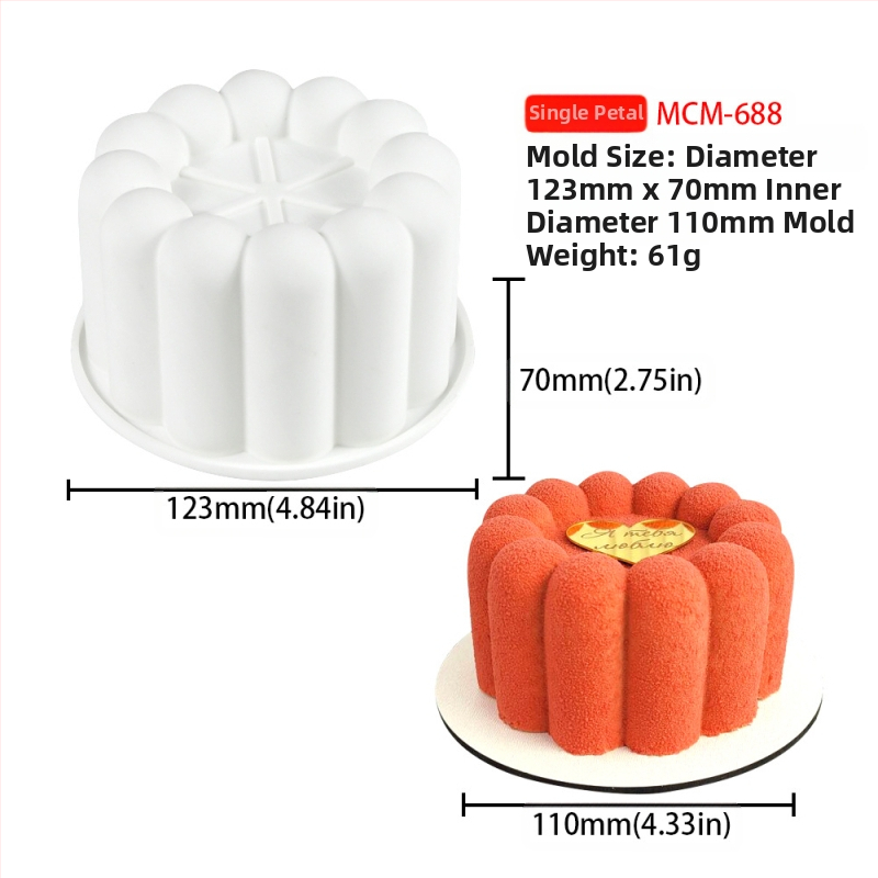 Silicone forma moussei ir šokoladui su 6 skyreliais ir įvairiomis formomis (žvaigždutės, Rubiko kubas, širdis); tinkama fondantui, rankų darbo muilams ir kvapiosioms žvakėms.