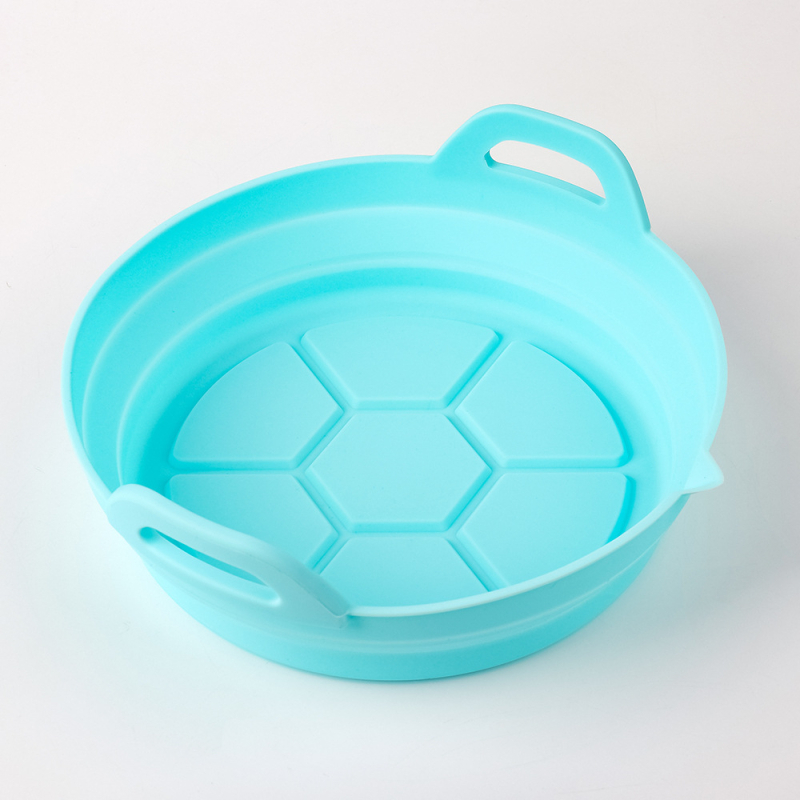 Saliekams silikona komplekts gaisa fritētājam, mikroviļņu krāsnij cepšanai un cepamais paklājiņš, pārtikas klases silikons