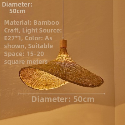 Κρεμαστός πολυέλαιος τύπου καλωδίου; σώμα από μπαμπού; αμπαζούρ από μπαμπού; LED φωτισμός; 220V