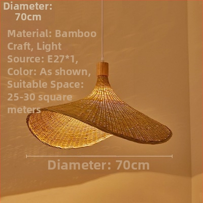 Κρεμαστός πολυέλαιος τύπου καλωδίου; σώμα από μπαμπού; αμπαζούρ από μπαμπού; LED φωτισμός; 220V