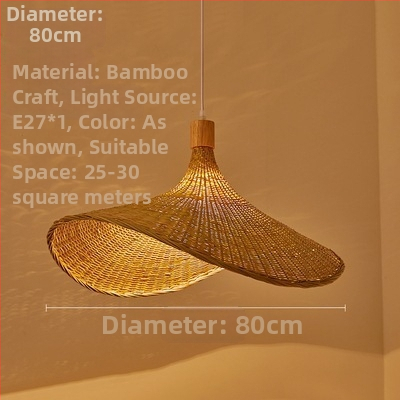 Κρεμαστός πολυέλαιος τύπου καλωδίου; σώμα από μπαμπού; αμπαζούρ από μπαμπού; LED φωτισμός; 220V