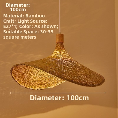 Κρεμαστός πολυέλαιος τύπου καλωδίου; σώμα από μπαμπού; αμπαζούρ από μπαμπού; LED φωτισμός; 220V