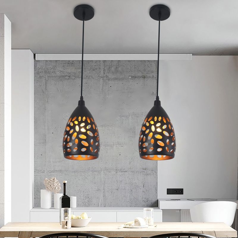 Σιδερένιος πολυέλαιος, ρετρό βιομηχανικό στυλ, LED φως, 220V, κάλυψη 10–15㎡