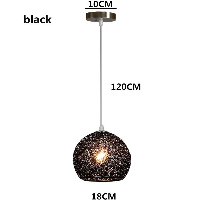 Σκανδιναβικός κρεμαστός πολυέλαιος με αλουμινένια σφαίρα από σύρμα, LED φως, ρυθμιζόμενο ύψος, κατάλληλος για 5–10 τ.μ.