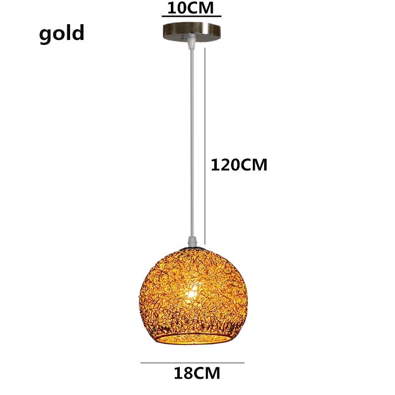 Σκανδιναβικός κρεμαστός πολυέλαιος με αλουμινένια σφαίρα από σύρμα, LED φως, ρυθμιζόμενο ύψος, κατάλληλος για 5–10 τ.μ.