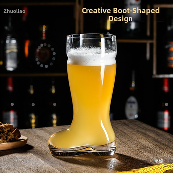 Alus stiklas botų formos barui, amatininkų alus, didelė talpa 1000 ml+