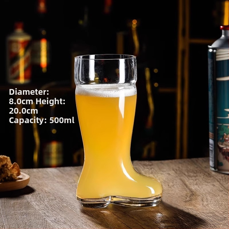 Alus stiklas botų formos barui, amatininkų alus, didelė talpa 1000 ml+