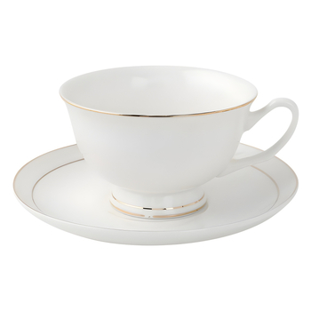 Keramikas kafijas krūze ar apakštasi — mājas komplekts, ar logotipa druku, pielāgošana pieejama, glazēta virsma, apaļa forma