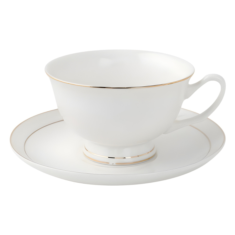 Keramikas kafijas krūze ar apakštasi — mājas komplekts, ar logotipa druku, pielāgošana pieejama, glazēta virsma, apaļa forma