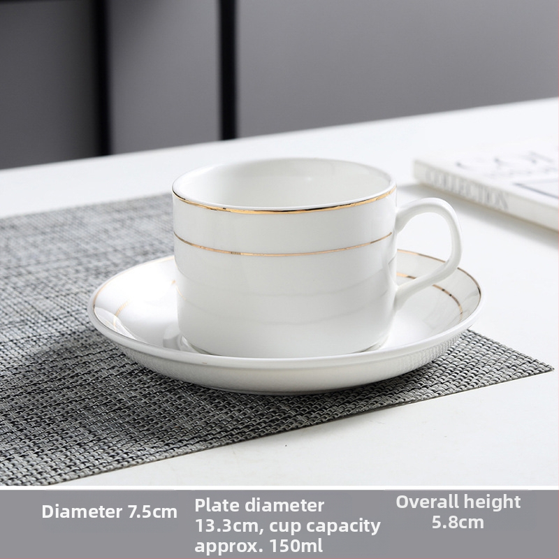 Keramikas kafijas krūze ar apakštasi — mājas komplekts, ar logotipa druku, pielāgošana pieejama, glazēta virsma, apaļa forma