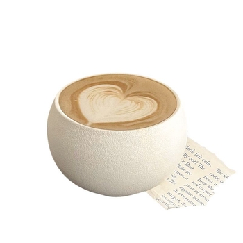 Kavos puodelis su retro akmens raštu, japoniško stiliaus, paprastas dizainas (japoniško stiliaus; paprastas dizainas; vienetinė pakuotė; pirmosios klasės kokybė)