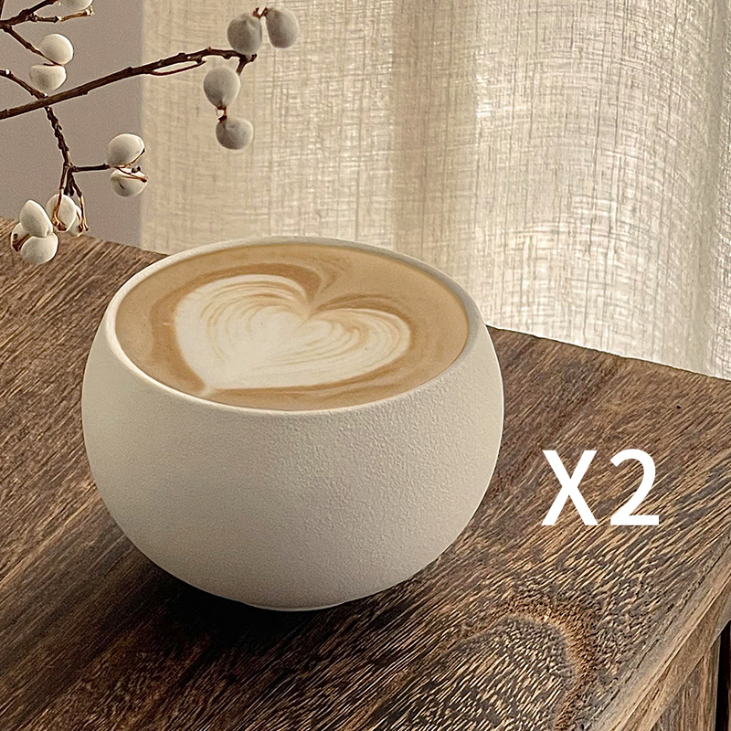 Kavos puodelis su retro akmens raštu, japoniško stiliaus, paprastas dizainas (japoniško stiliaus; paprastas dizainas; vienetinė pakuotė; pirmosios klasės kokybė)