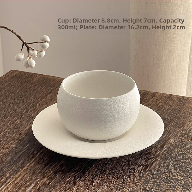 Kavos puodelis su retro akmens raštu, japoniško stiliaus, paprastas dizainas (japoniško stiliaus; paprastas dizainas; vienetinė pakuotė; pirmosios klasės kokybė)