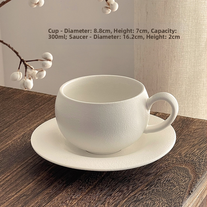 Kavos puodelis su retro akmens raštu, japoniško stiliaus, paprastas dizainas (japoniško stiliaus; paprastas dizainas; vienetinė pakuotė; pirmosios klasės kokybė)