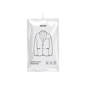 Du Tuo Σάκος Συμπίεσης Κενού για Πουπουλένιο Μπουφάν, Με Πλευρικό Κρεμάστρα για Κρέμασμα, Υλικό PET/PE