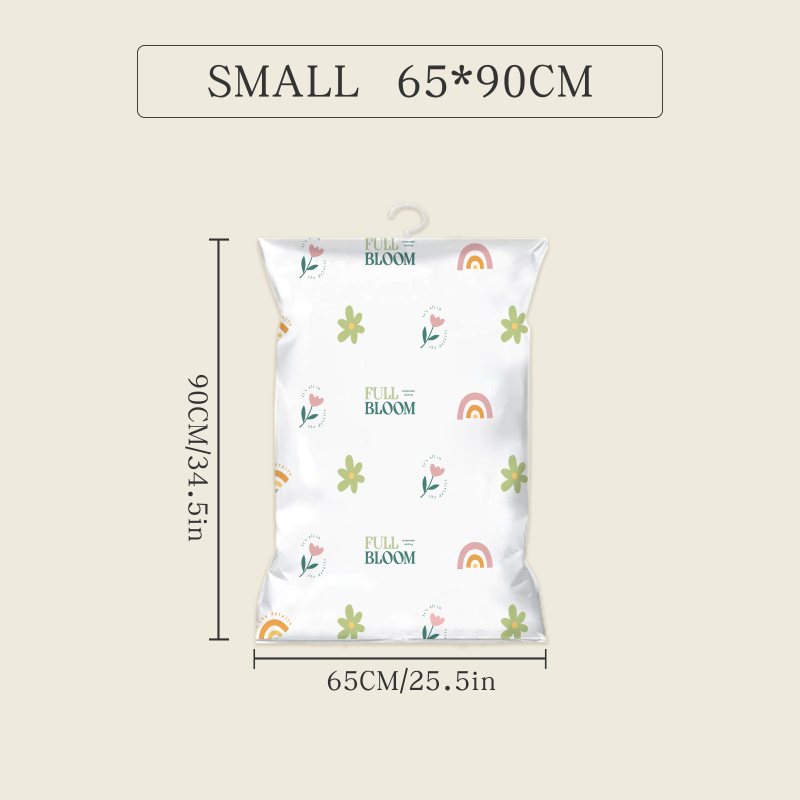 Du Tuo вакуумна компресираща чанта за пухено яке със странично дърпане за окачване, PET/PE материал