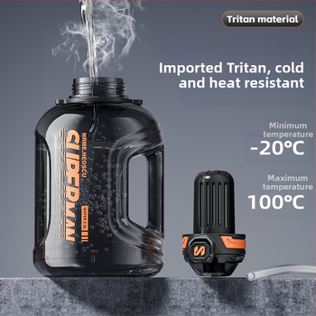 Sportinis vandens buteliukas su arbatos atskyrimu, atspari aukštoms temperatūroms, didelė talpa; Medžiaga: Plastikas; Prekės ženklas: Kita