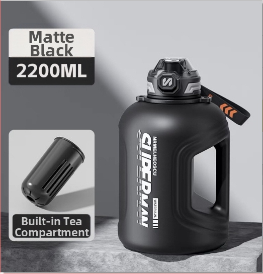 Sportinis vandens buteliukas su arbatos atskyrimu, atspari aukštoms temperatūroms, didelė talpa; Medžiaga: Plastikas; Prekės ženklas: Kita