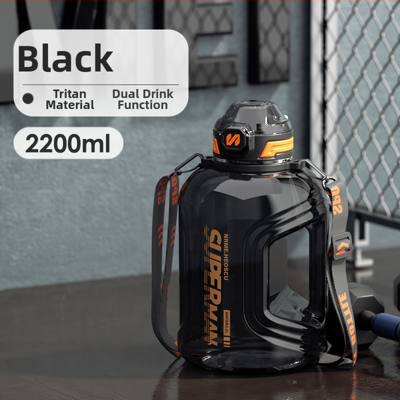 Sportinis vandens buteliukas su arbatos atskyrimu, atspari aukštoms temperatūroms, didelė talpa; Medžiaga: Plastikas; Prekės ženklas: Kita