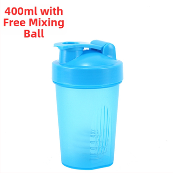 Шейкър чаша за спорт, PP пластмаса, обем 400 ml, еднокамерно тяло, печат на лого, възможност за персонализация