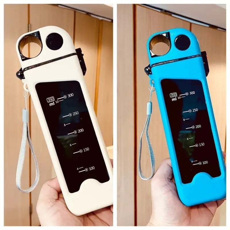 Sporto vandens butelis iš polipropileno, šilumos izoliacija 0–6 valandų, su nešiojimo virvele, tinka vaikams