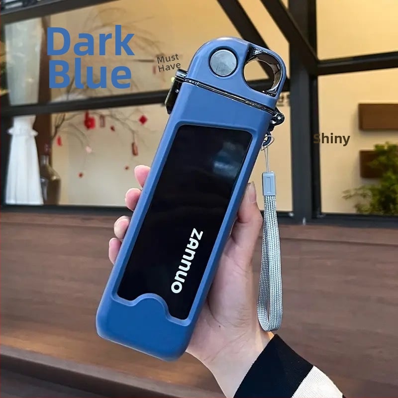 Sporto vandens butelis iš polipropileno, šilumos izoliacija 0–6 valandų, su nešiojimo virvele, tinka vaikams