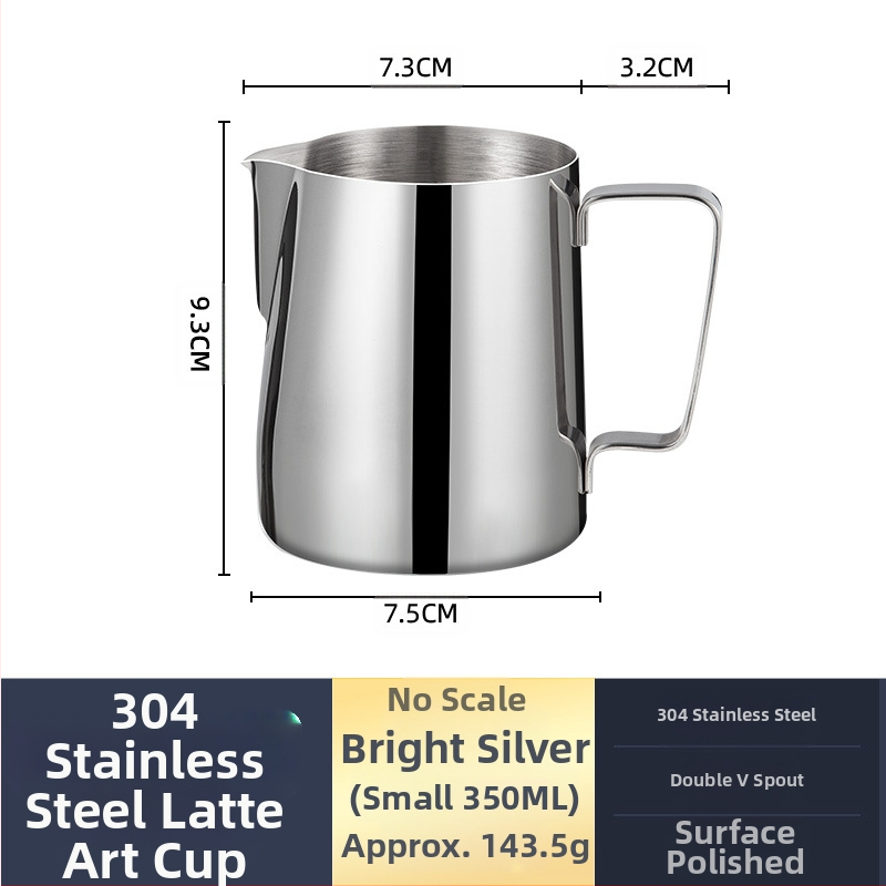 Latte art plakiklis iš nerūdijančio plieno, šiuolaikinis minimalistinis stilius, rankų darbo, tinkama barams, kavinei ir restoranams