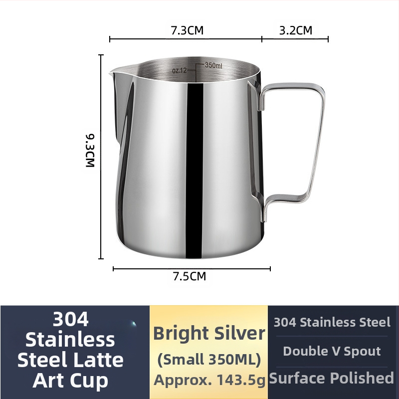 Latte art plakiklis iš nerūdijančio plieno, šiuolaikinis minimalistinis stilius, rankų darbo, tinkama barams, kavinei ir restoranams