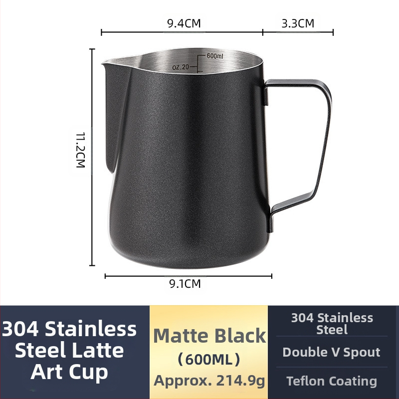 Latte art plakiklis iš nerūdijančio plieno, šiuolaikinis minimalistinis stilius, rankų darbo, tinkama barams, kavinei ir restoranams