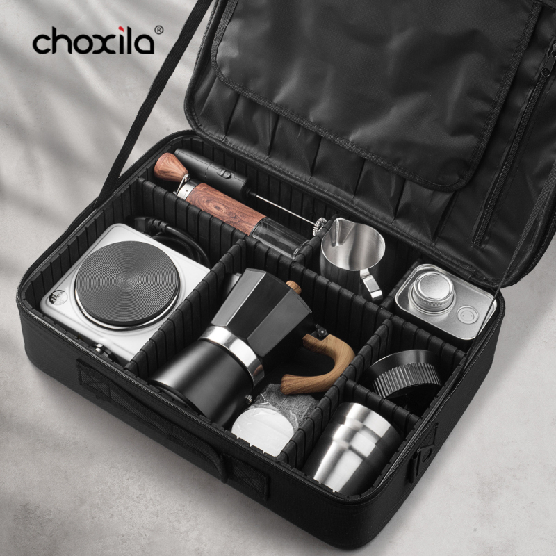 Σετ καφέ moka pot – μοντέρνου μινιμαλιστικού στυλ, μάρκα Choxila, κυκλοφορία 2022, συσκευασία από χαρτόνι