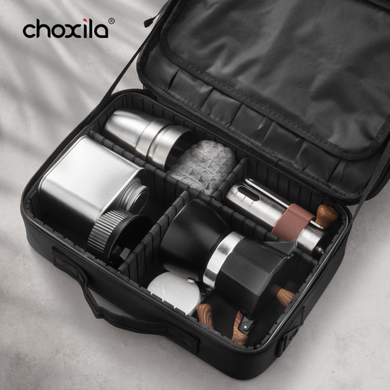 Σετ καφέ moka pot – μοντέρνου μινιμαλιστικού στυλ, μάρκα Choxila, κυκλοφορία 2022, συσκευασία από χαρτόνι