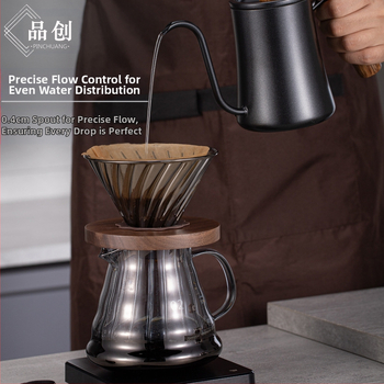 Pinchuang kavos puodo rinkinys – poliruotas paviršius, šiuolaikiškas stilius, dovanų dėžutė