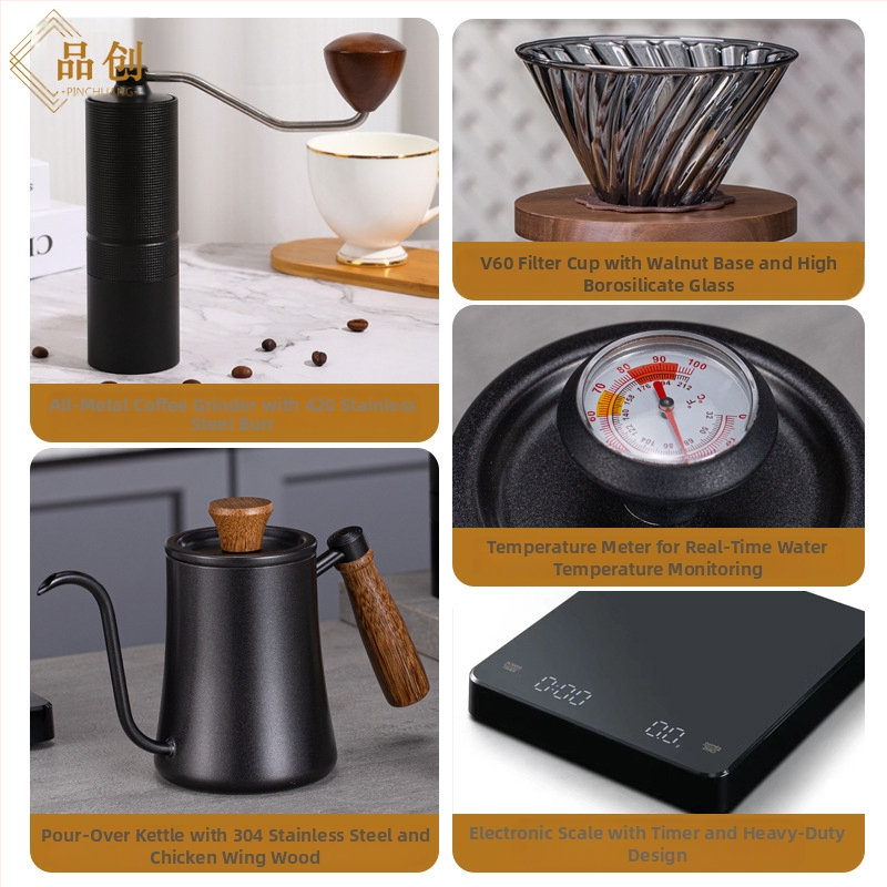 Pinchuang set na kávu – lesklý povrch, moderný štýl, darčeková krabička