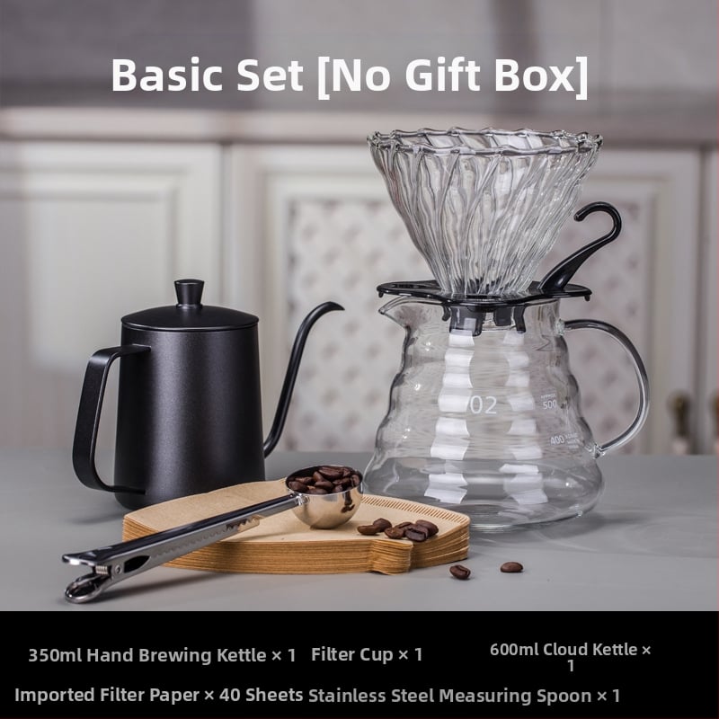 Pinchuang kavos puodo rinkinys – poliruotas paviršius, šiuolaikiškas stilius, dovanų dėžutė