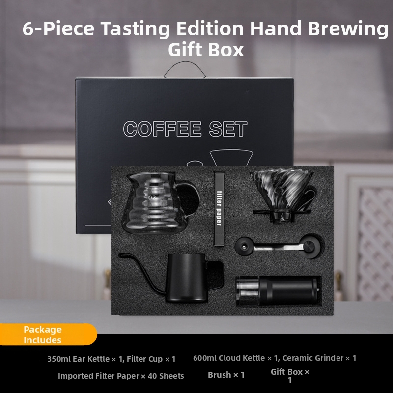 Pinchuang kavos puodo rinkinys – poliruotas paviršius, šiuolaikiškas stilius, dovanų dėžutė