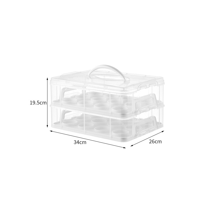 HP plastikinė tortų laikymo dėžė, daugkartinė, su spaustu logotipu, pritaikomas apdorojimas, licencijuota privatioji etiketė