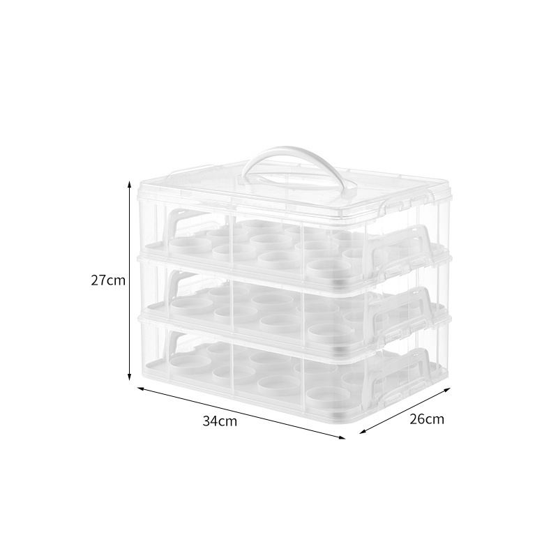 HP plastikinė tortų laikymo dėžė, daugkartinė, su spaustu logotipu, pritaikomas apdorojimas, licencijuota privatioji etiketė