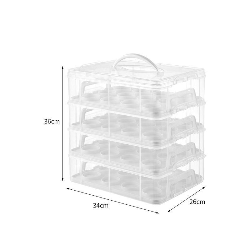 HP plastikinė tortų laikymo dėžė, daugkartinė, su spaustu logotipu, pritaikomas apdorojimas, licencijuota privatioji etiketė