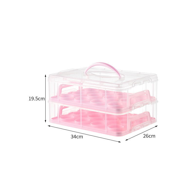 HP plastikinė tortų laikymo dėžė, daugkartinė, su spaustu logotipu, pritaikomas apdorojimas, licencijuota privatioji etiketė