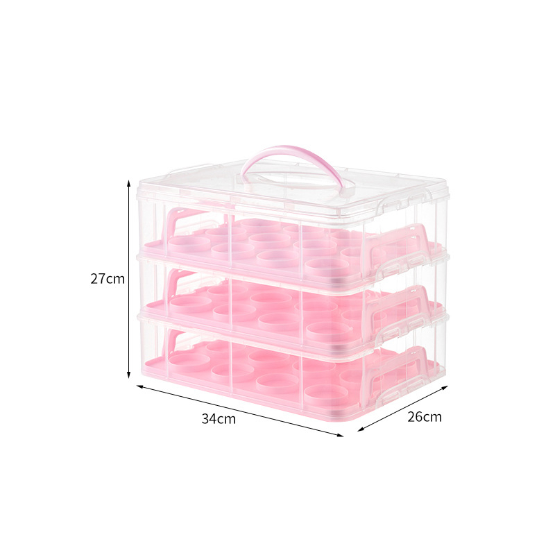 HP plastikinė tortų laikymo dėžė, daugkartinė, su spaustu logotipu, pritaikomas apdorojimas, licencijuota privatioji etiketė