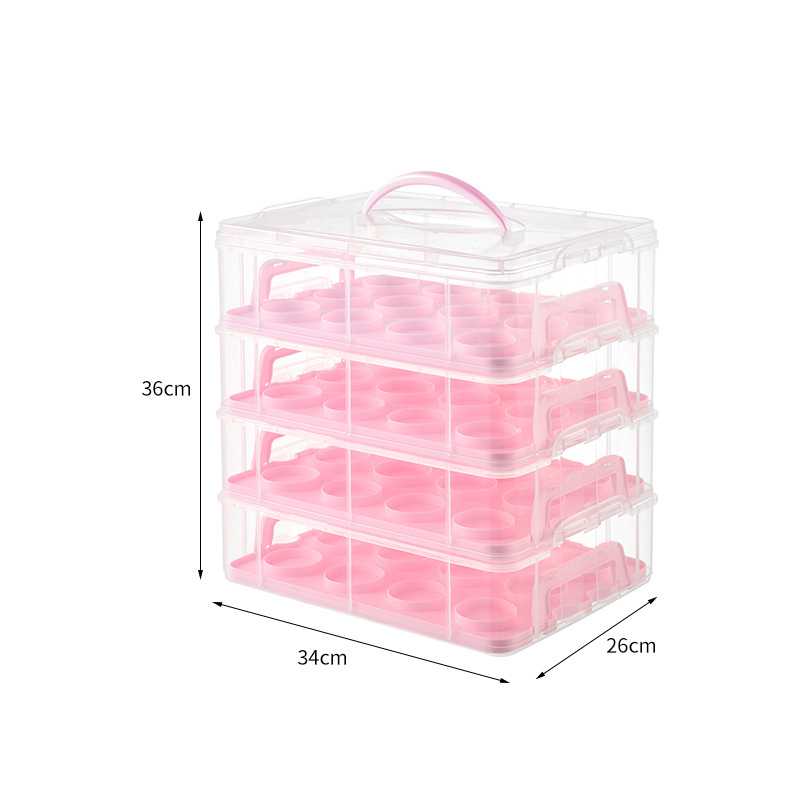 HP plastikinė tortų laikymo dėžė, daugkartinė, su spaustu logotipu, pritaikomas apdorojimas, licencijuota privatioji etiketė