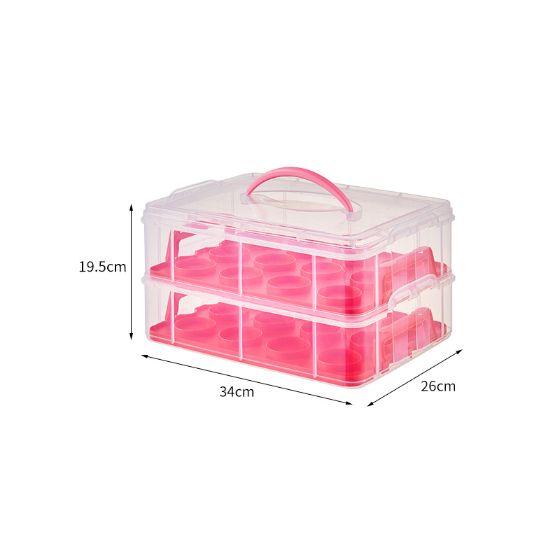 HP plastikinė tortų laikymo dėžė, daugkartinė, su spaustu logotipu, pritaikomas apdorojimas, licencijuota privatioji etiketė