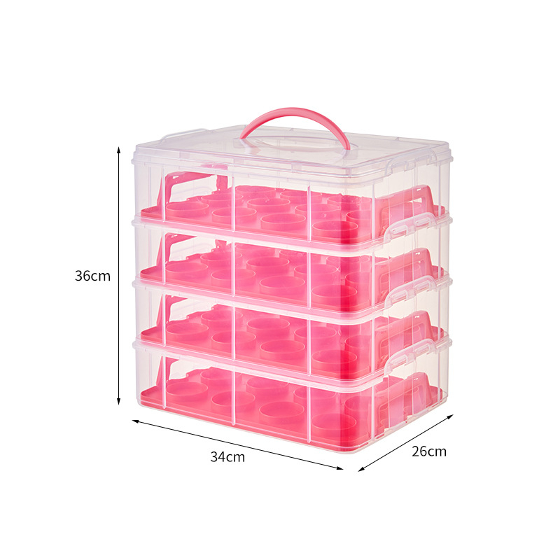 HP plastikinė tortų laikymo dėžė, daugkartinė, su spaustu logotipu, pritaikomas apdorojimas, licencijuota privatioji etiketė