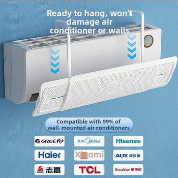 Αναδιπλούμενος διαχύτης αέρα για κλιματιστικό – τοποθέτηση στον τοίχο, εγκατάσταση χωρίς εργαλεία, προστασία από άμεση ροή αέρα