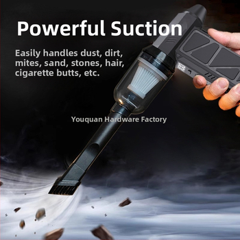 Χειροκίνητο πιστόλι καθαρισμού με τουρμπίνα για πλύσιμο αυτοκινήτων, εκτόξευση νερού και αφαίρεση σκόνης — Healthy Photo