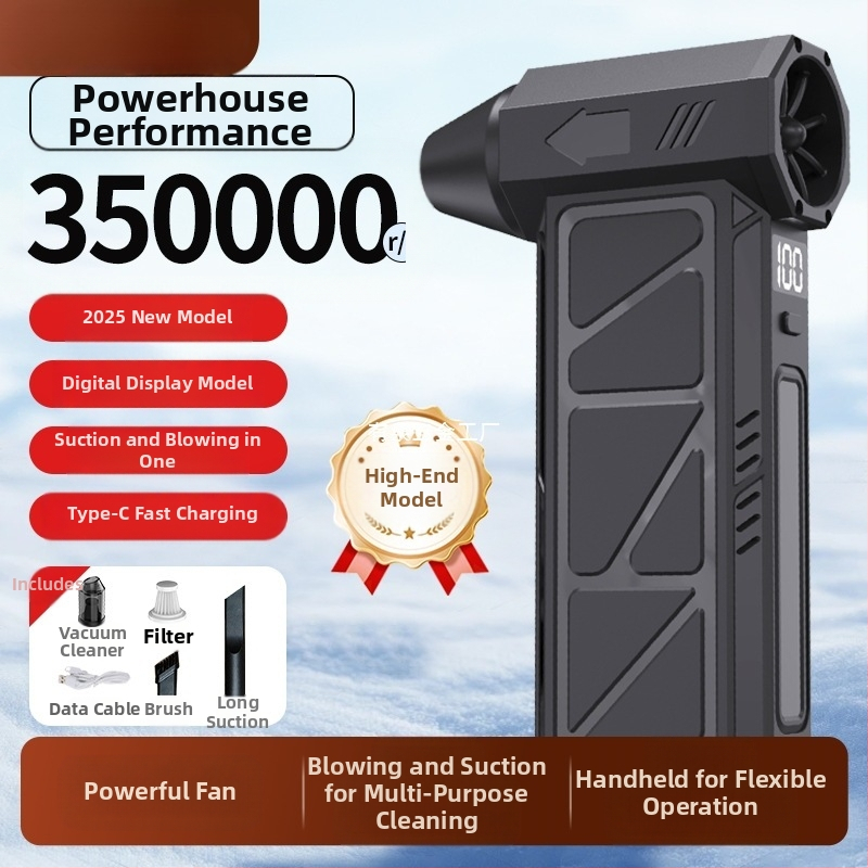 Χειροκίνητο πιστόλι καθαρισμού με τουρμπίνα για πλύσιμο αυτοκινήτων, εκτόξευση νερού και αφαίρεση σκόνης — Healthy Photo