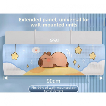 Φράκτης αέρα κλιματιστικού, αναδιπλόμενος, κρεματή εγκατάσταση, παγκόσμια συμβατότητα, προστατευτικό κάλυμμα σκόνης από πολυπροπυλένιο