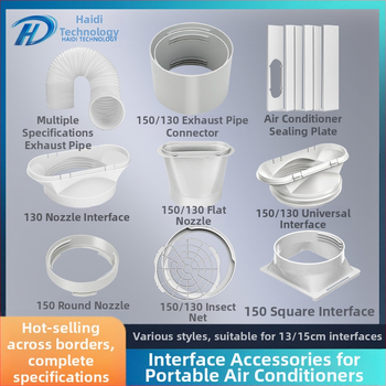 Heidi Technology съединител за изпускателната тръба на мобилен климатик с плосък накрайник и прозоречно уплътнение